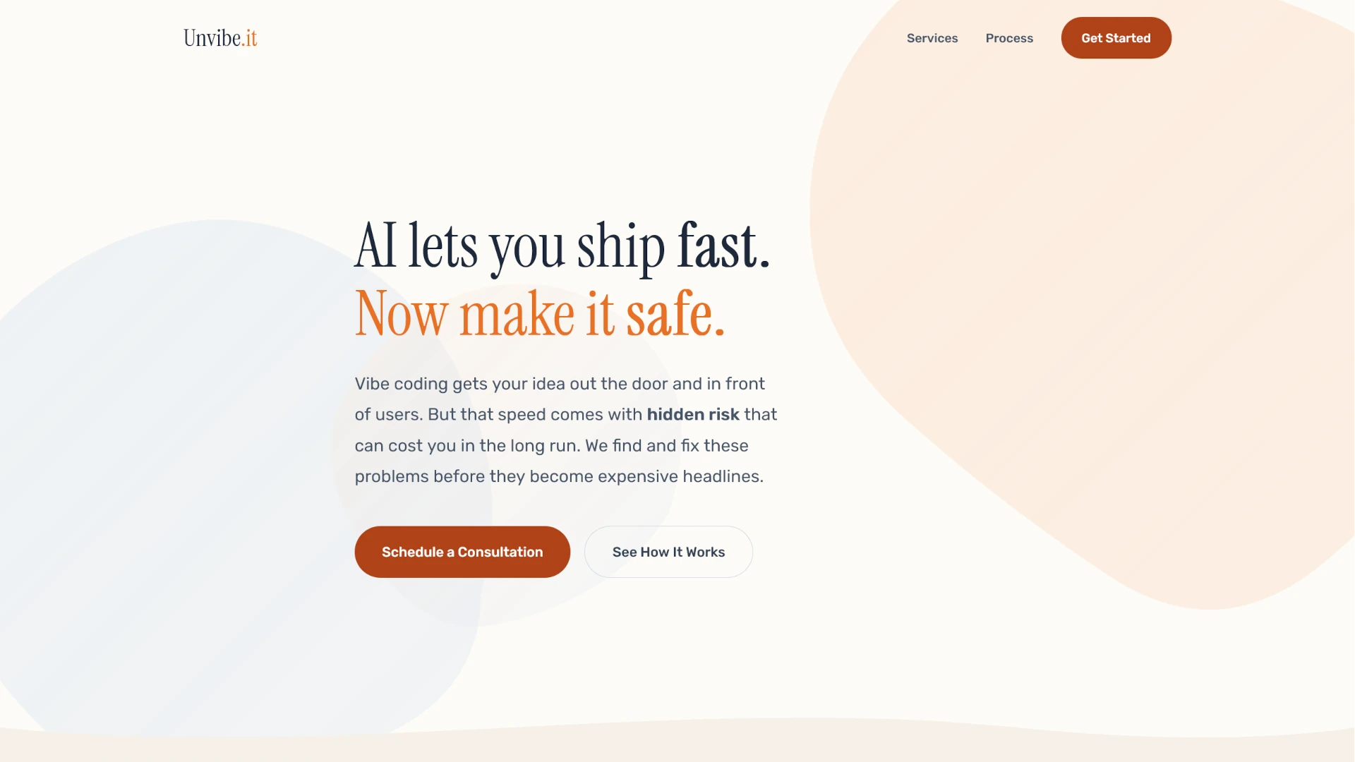 A preview of the Unvibe website